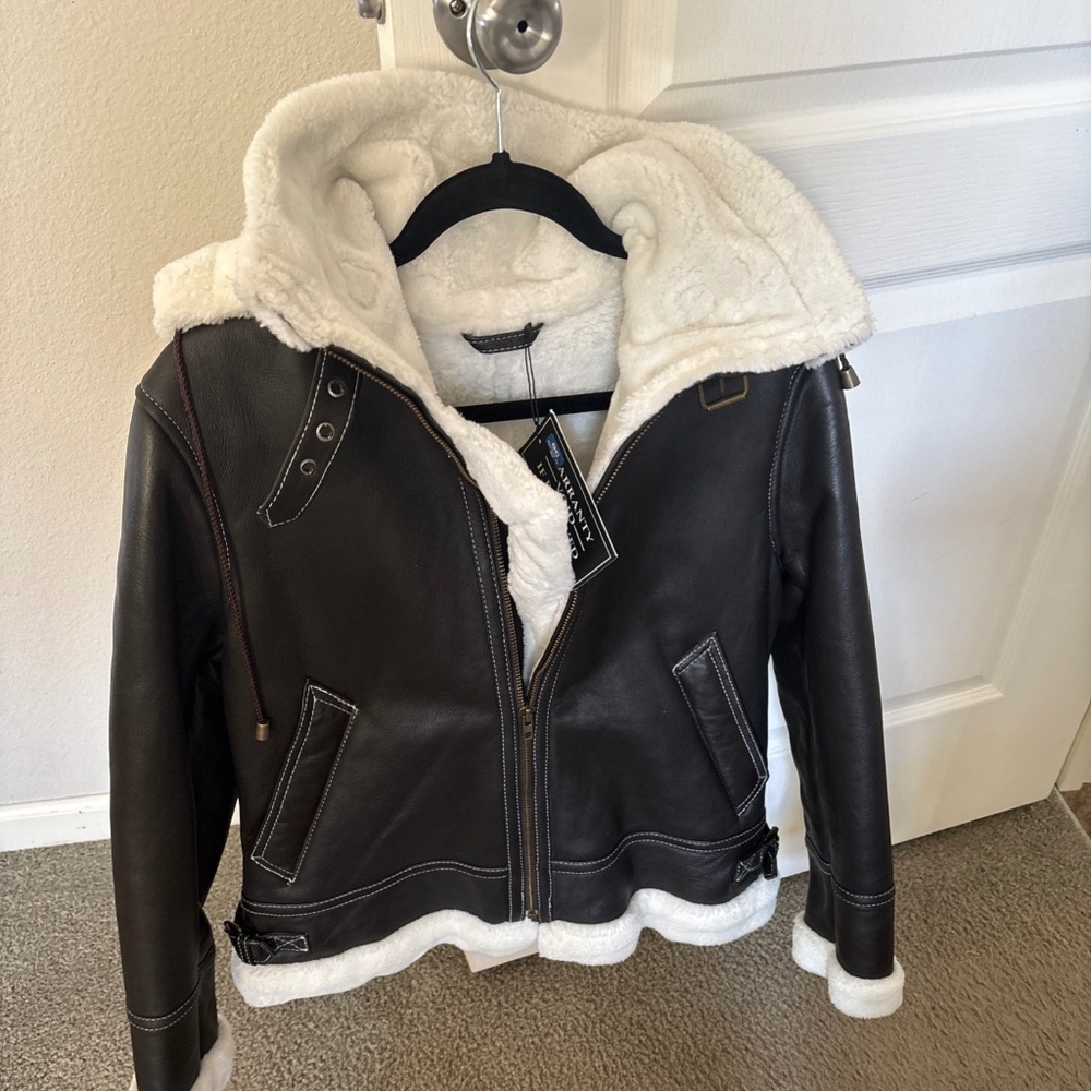 Woman’s Mary shearling woman jacket datk